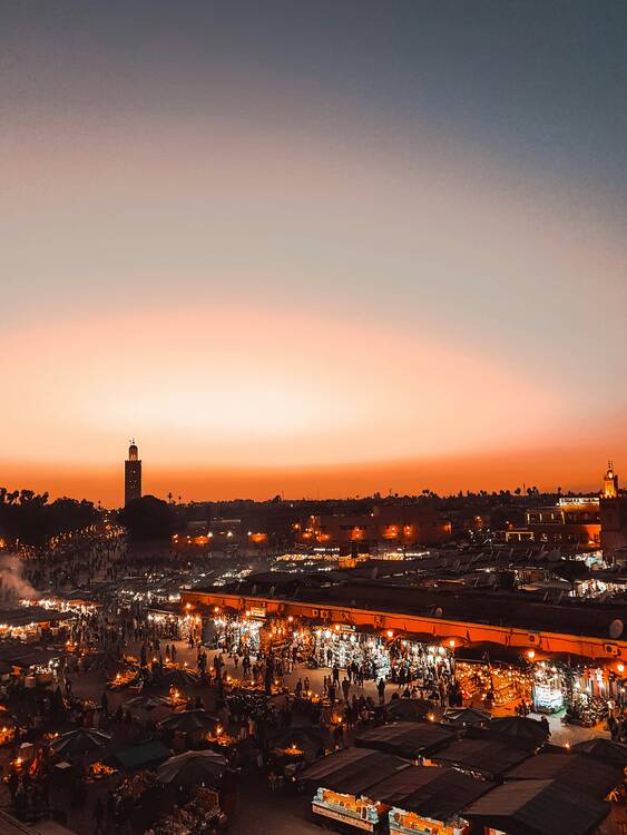 Marrakech last night