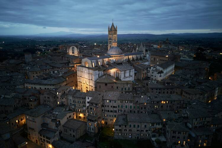 Siena at night