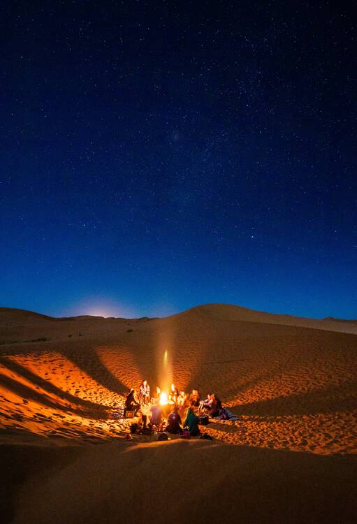 Merzouga - fire
