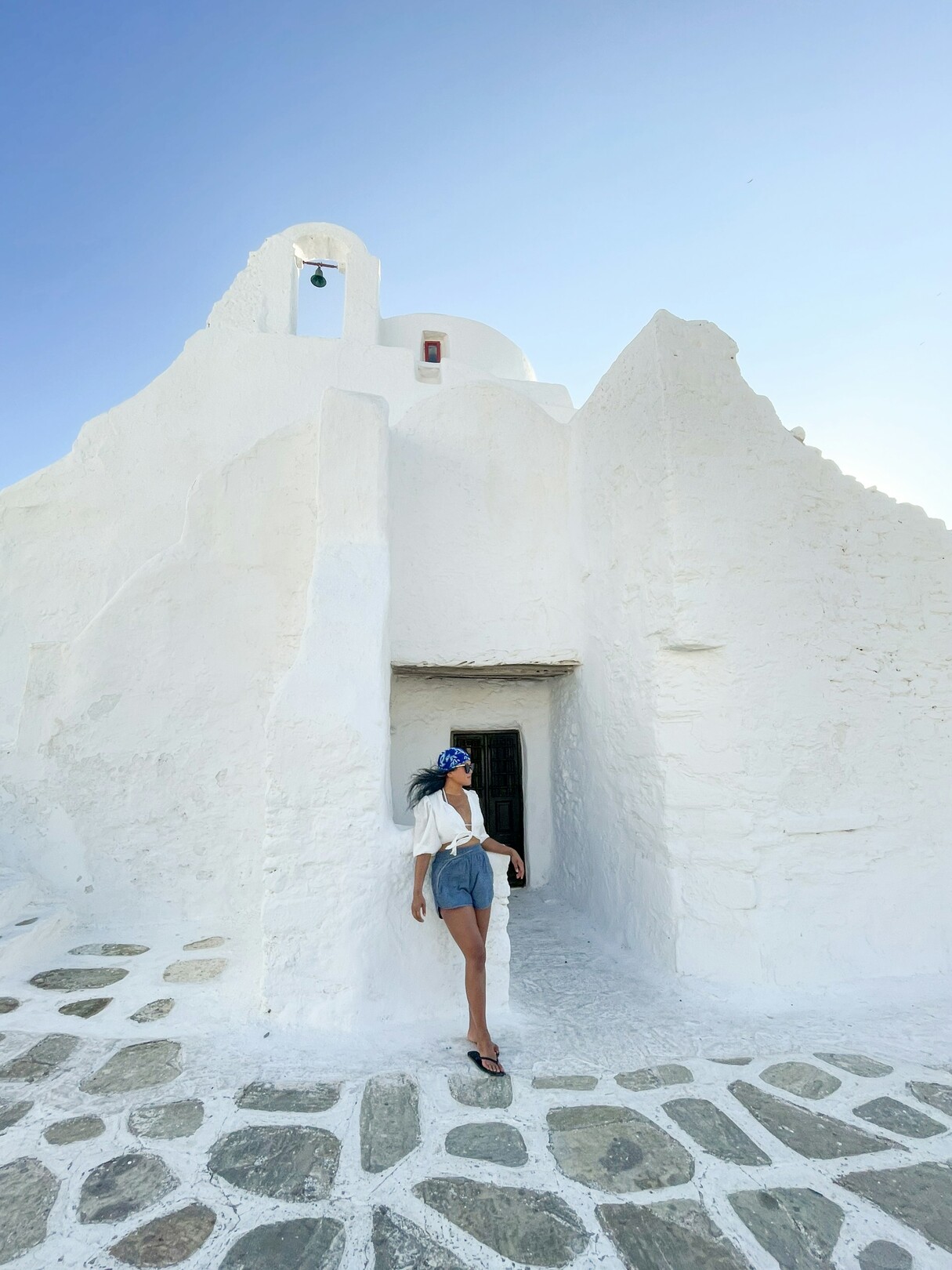 Mykonos Greece Woman Feature