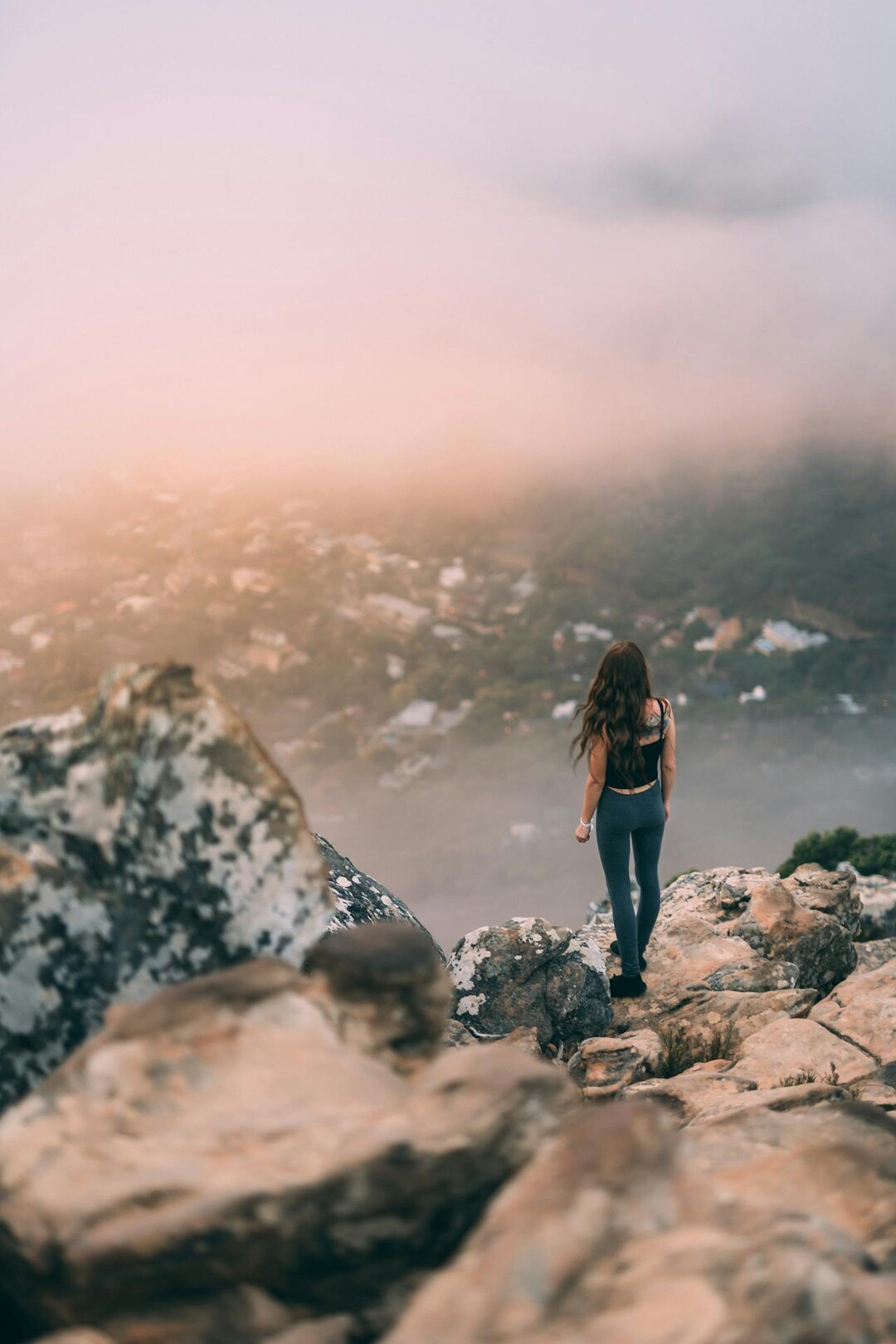 Woman hiking / view in Cape Town Feature