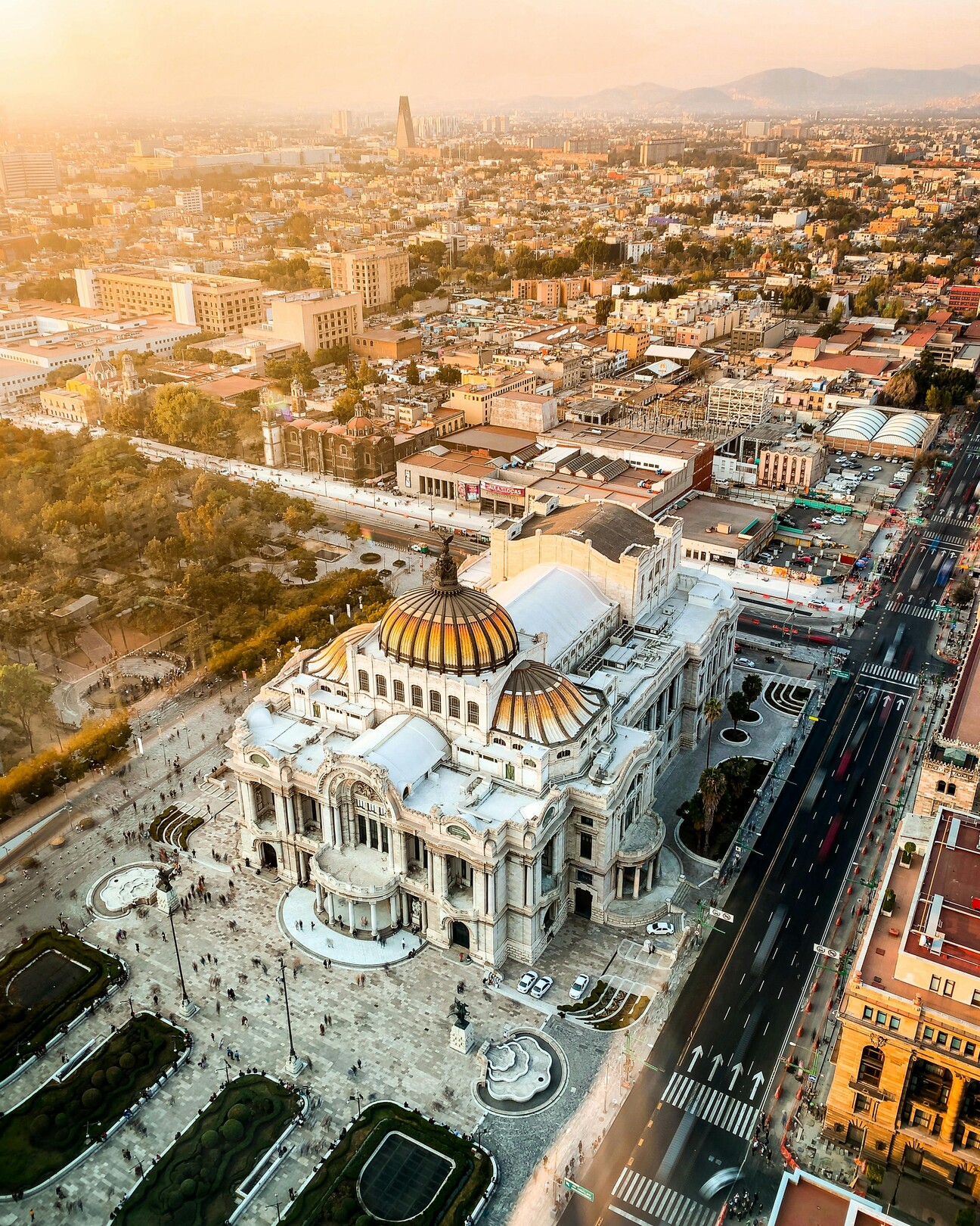 CDMX Mexico City aerial view feature