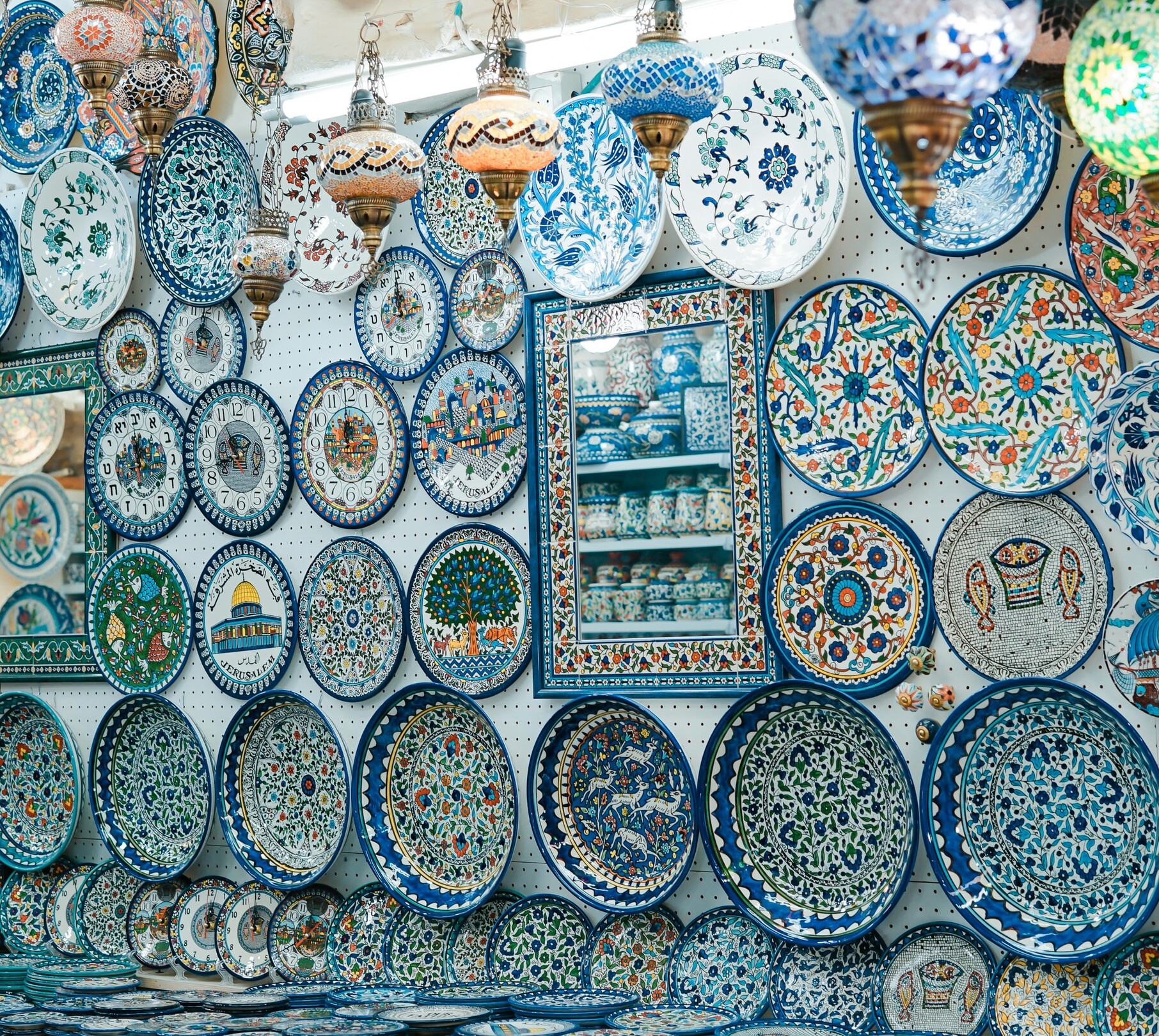 Morocco blue plates - featured
