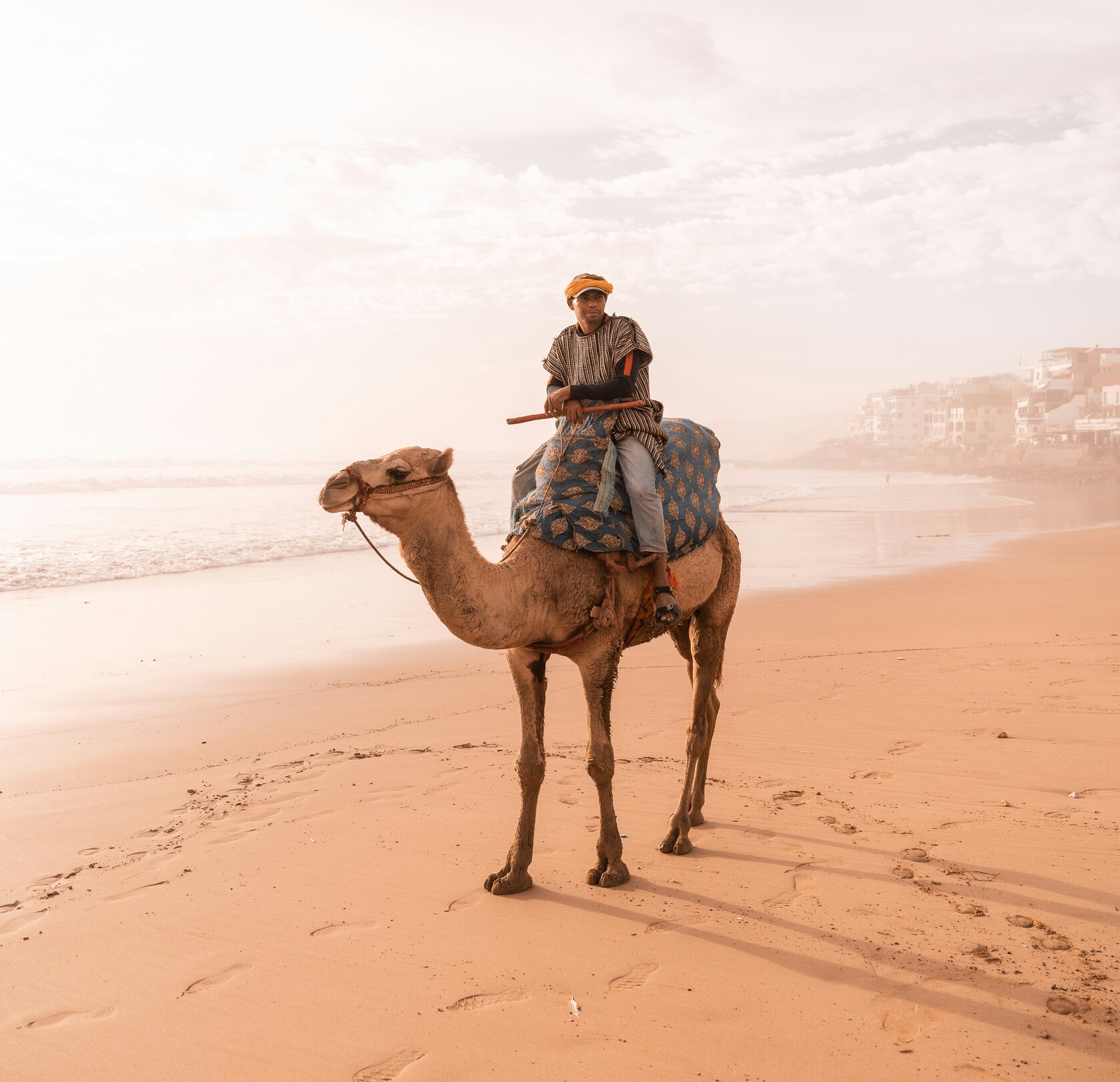 Man and camel Taghazout