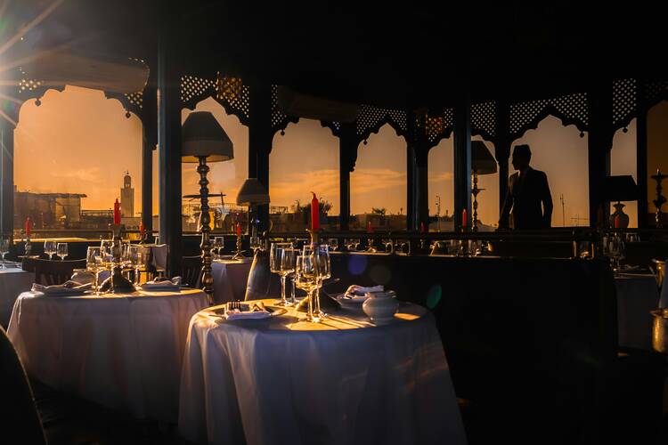 Marrakech old building restaurant (generic)