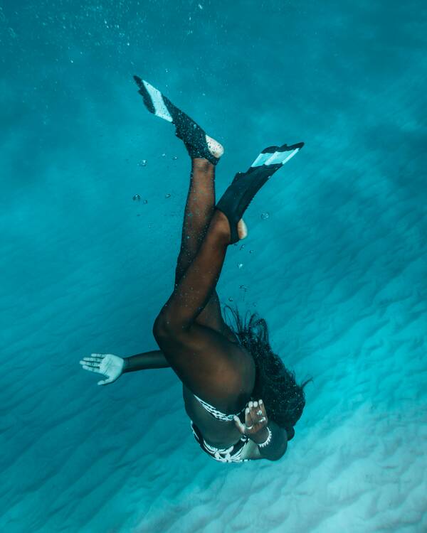 Snorkeling woman