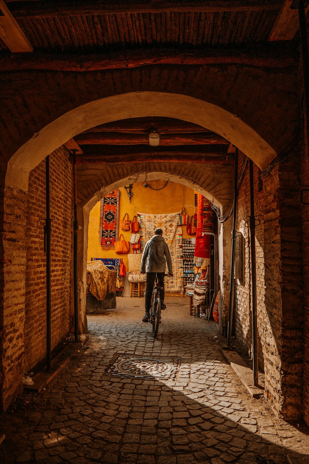 Marrakech man on bike - featured