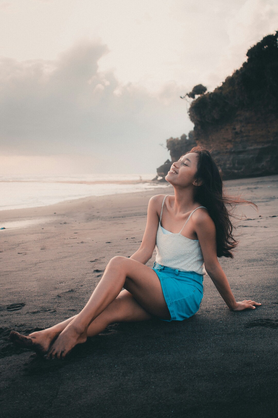 Bali Woman Beach Feature