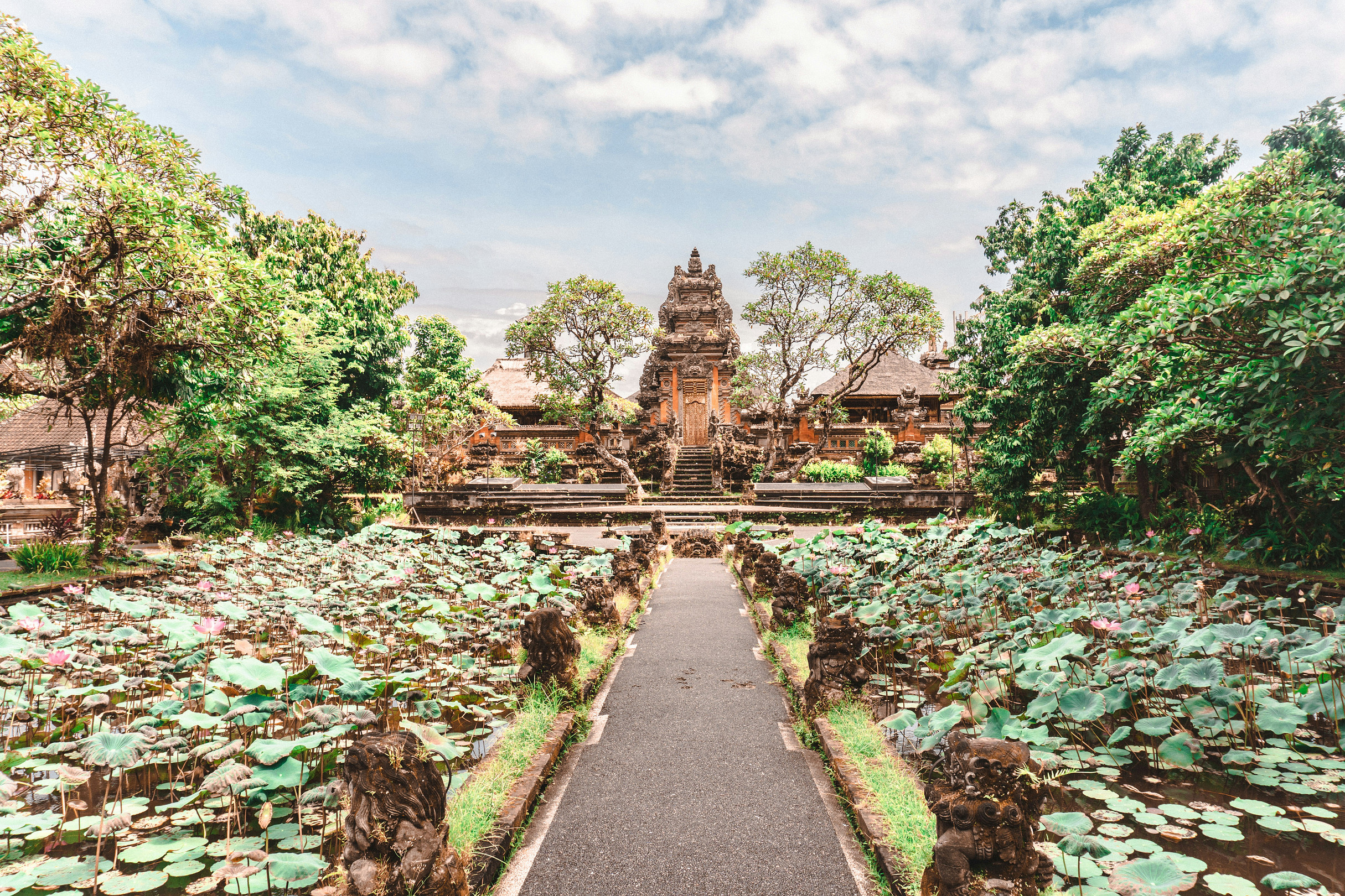 Pura Taman Saraswati Temple / Ubud Water Palace Bali feature