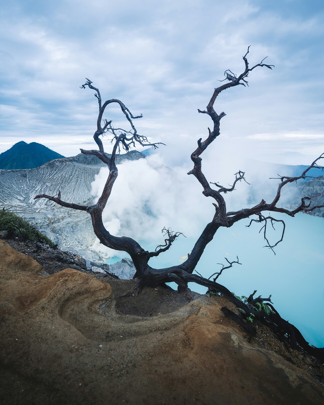Mount Ijen in Java, Indonesia feature