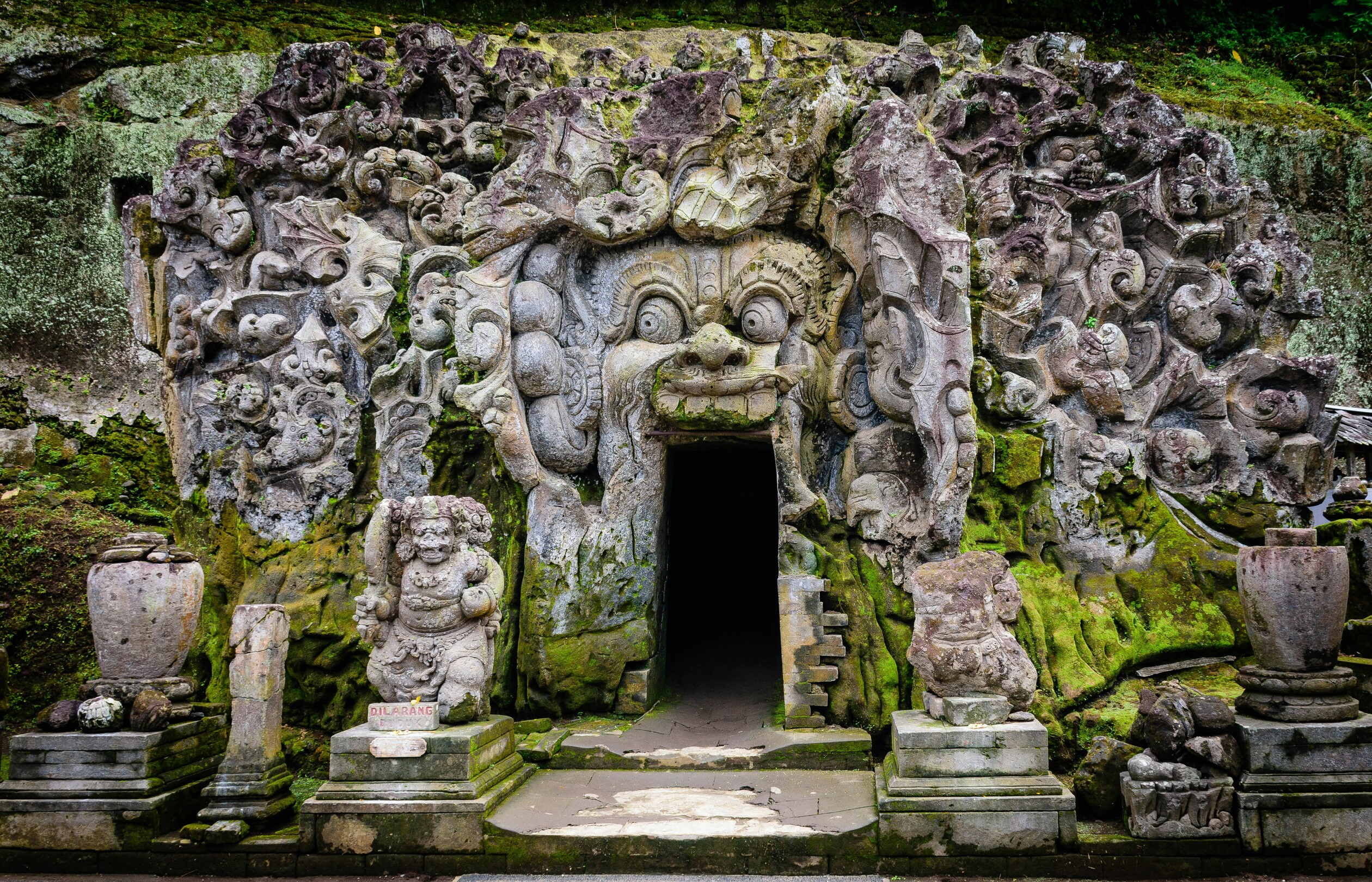 Goa Gajah in Gianyar, Bali feature