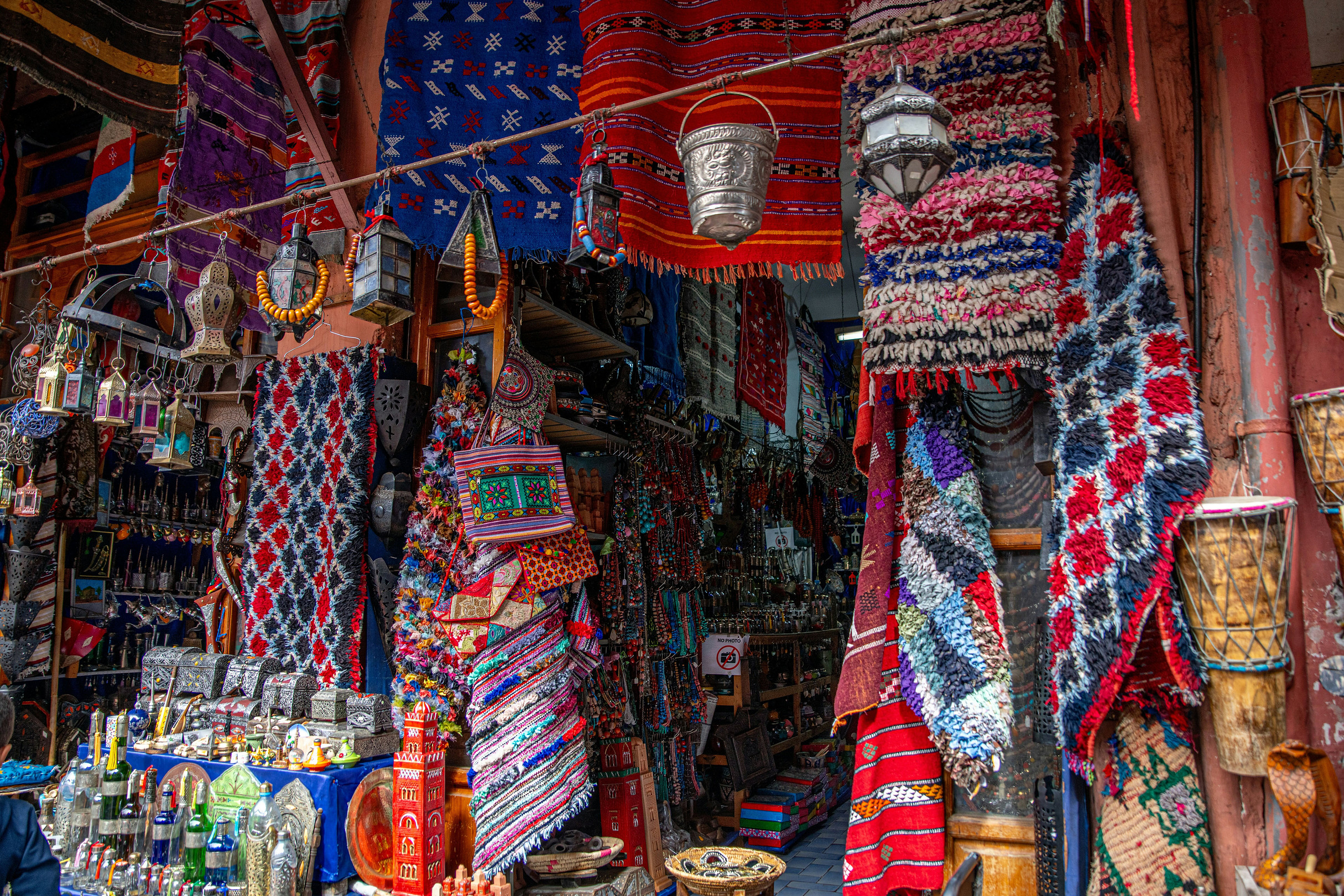 Marrakech Morocco textiles feature