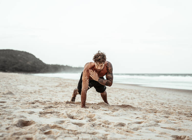 Fitness Beach Push Ups