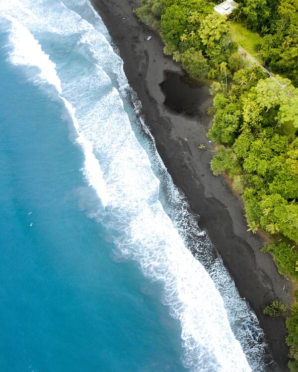 Caribbean coastline Costa Rica