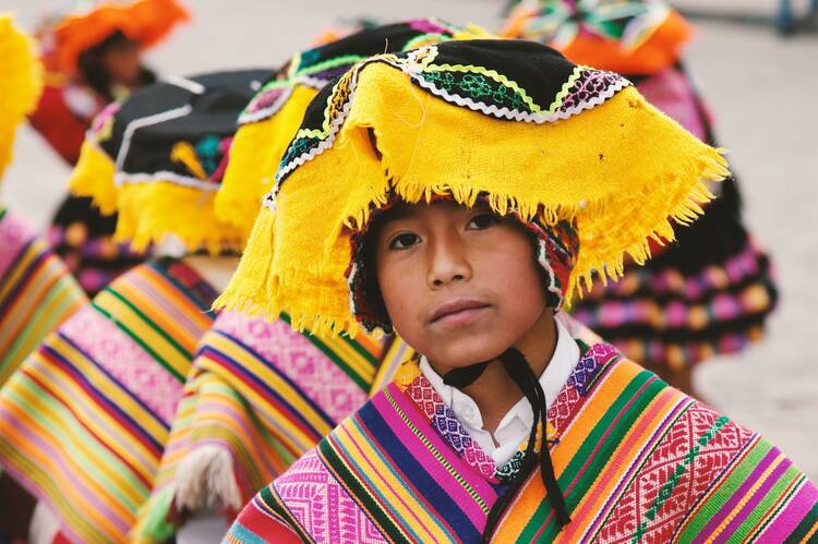 Peruvian boy smiling