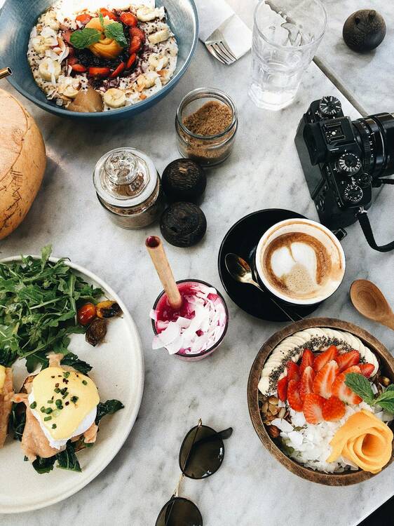 Coffee and food, Bali