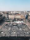 Aerial view of Milan