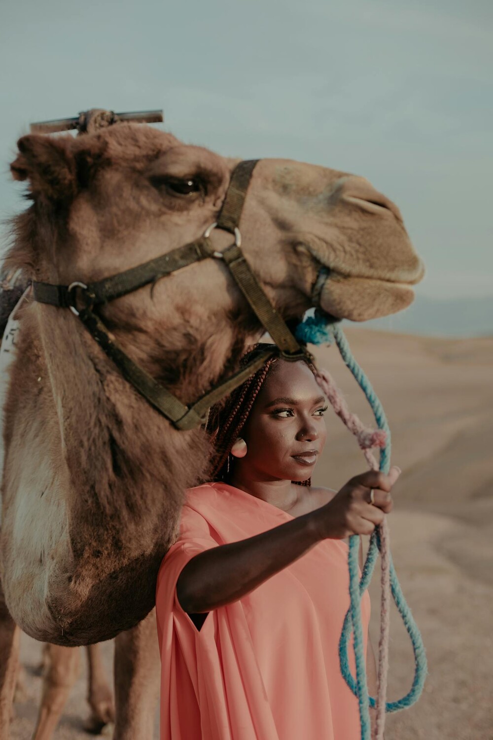 Woman with camel