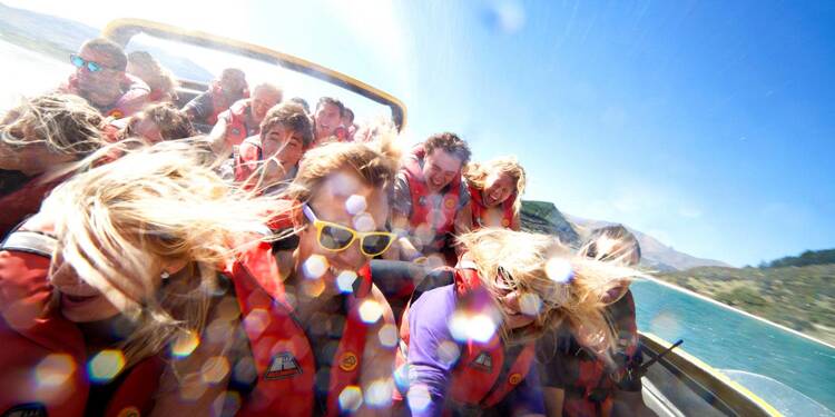 Jet boating in Queenstown
