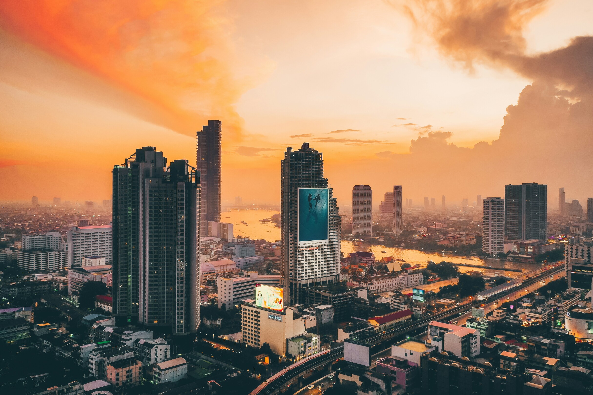 Bangkok City at Sunset Feature