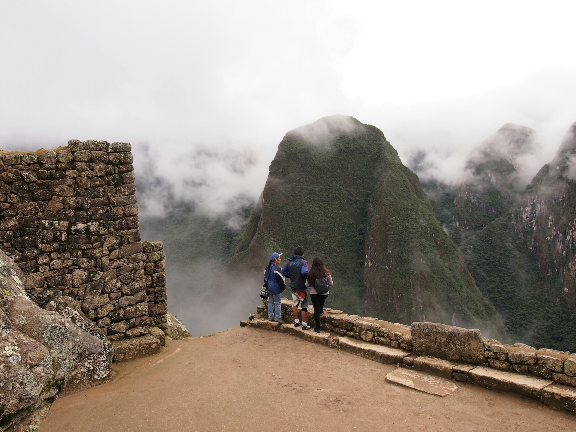 Tourists Group Machu Picchu Peru Feature