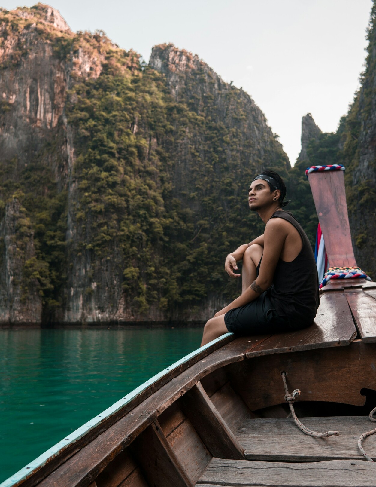 Man on boat - Phi Phi Island