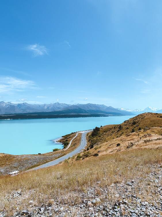 Drive to Mount Cook, New Zealand