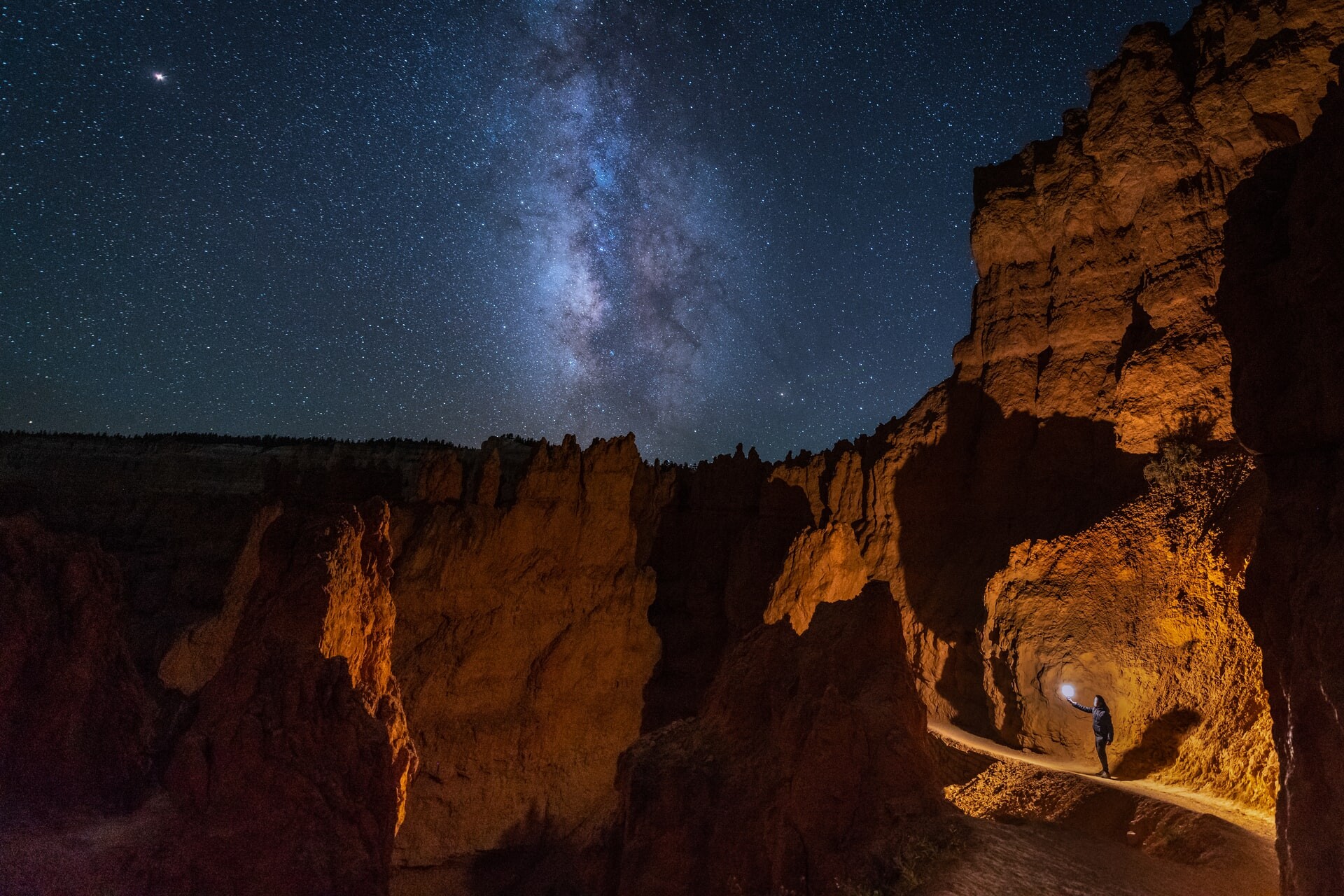 Bryce Canyon at night