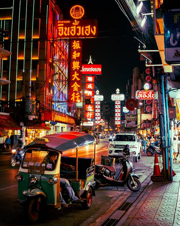 Yaowarat Road in Bangkok City