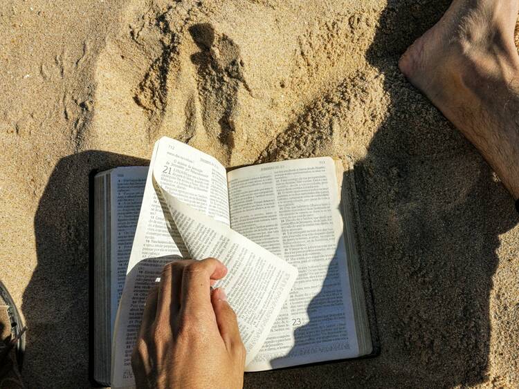 Bible on the beach