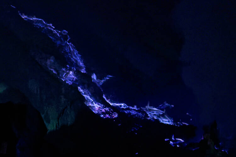Ijen blue flame