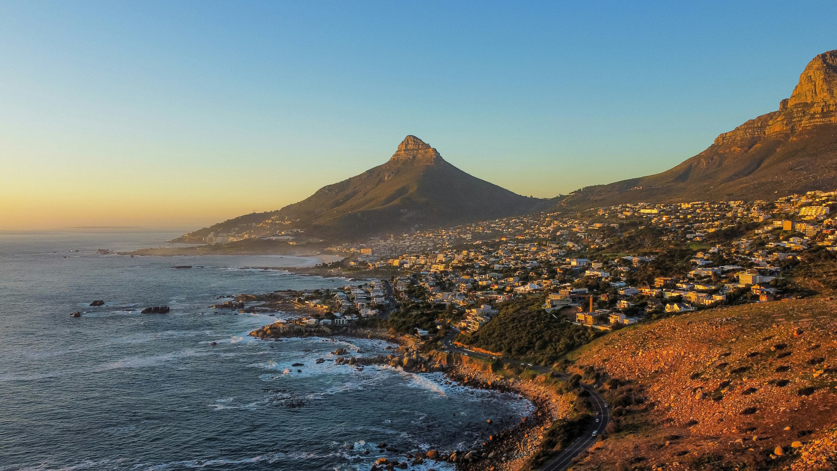 Cape Town South Africa sunset view feature