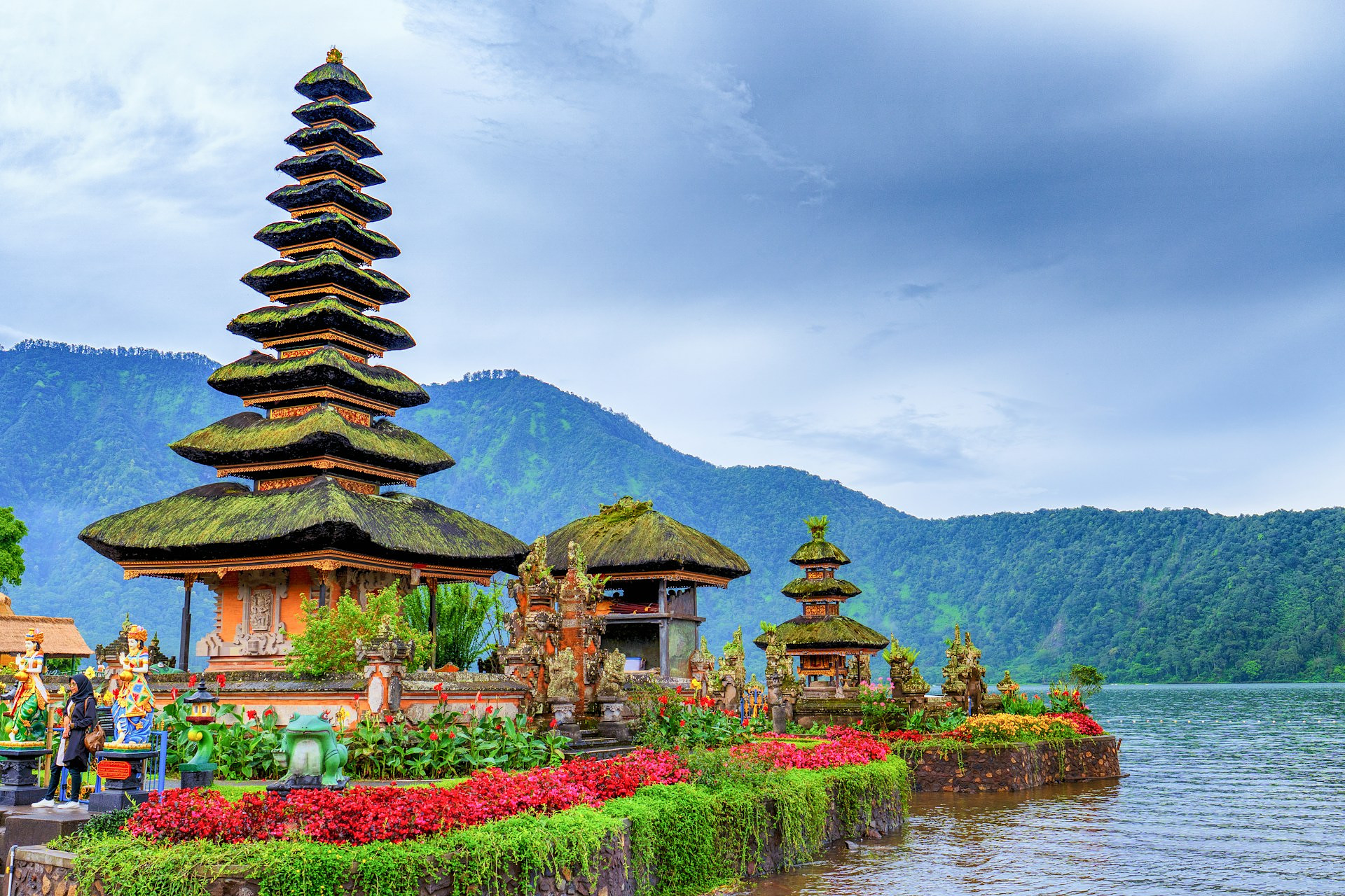 Ulun Danu Beratan Temple Feature Bali