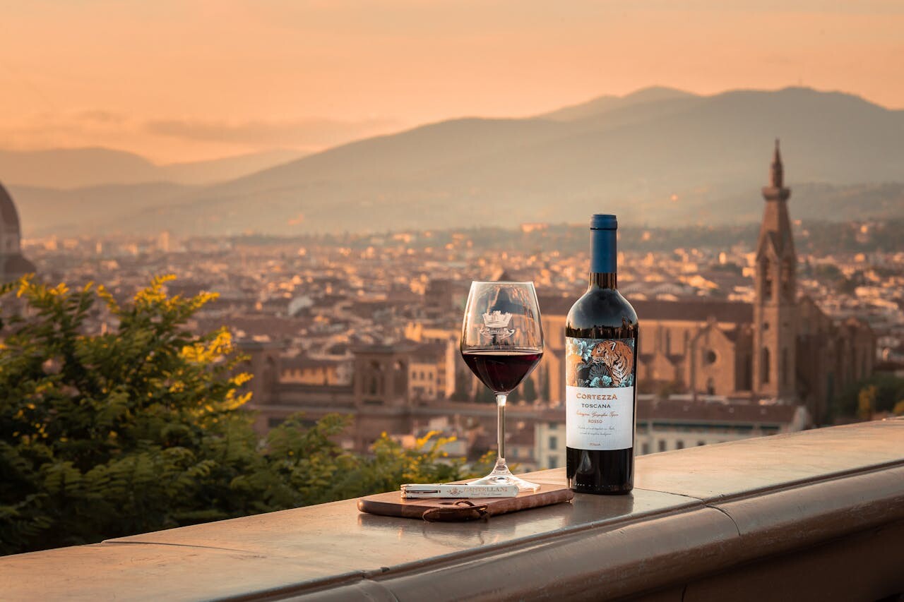 Tuscan wine - Florence, Italy - feature