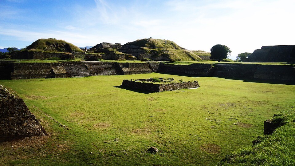 Monte Alban Ruins Oaxaca