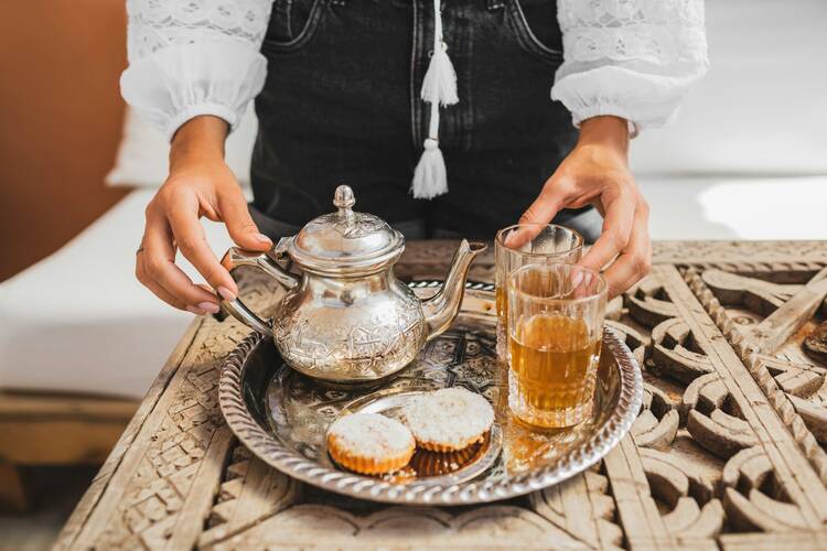 Moroccan mint tea