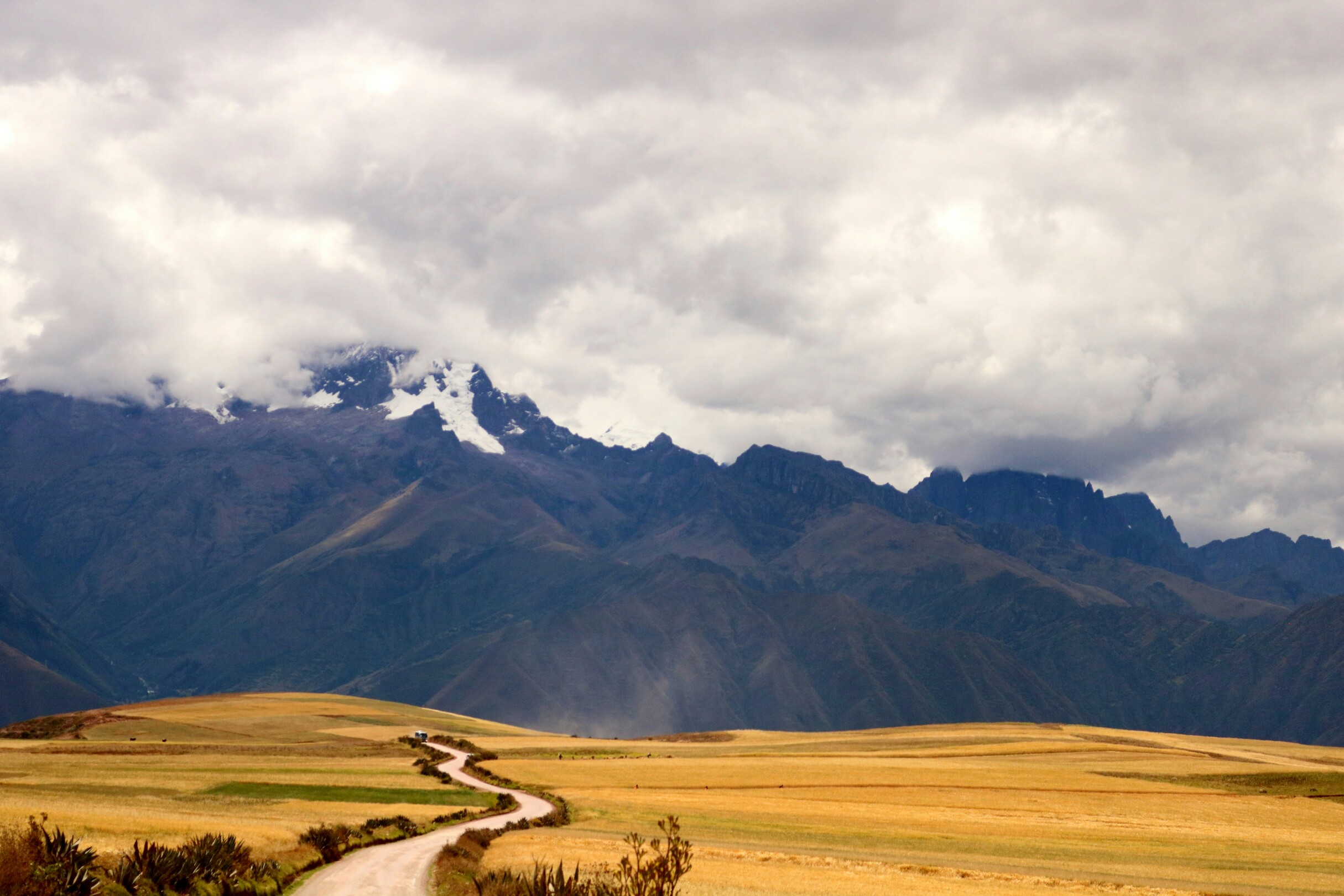 Urubamba / Sacred Valley near Maras, Peru feature