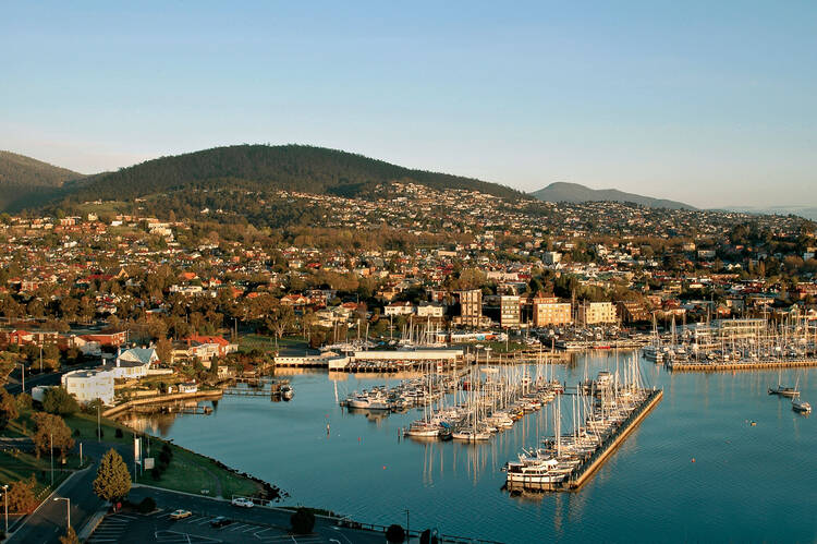 Hobart in the evening