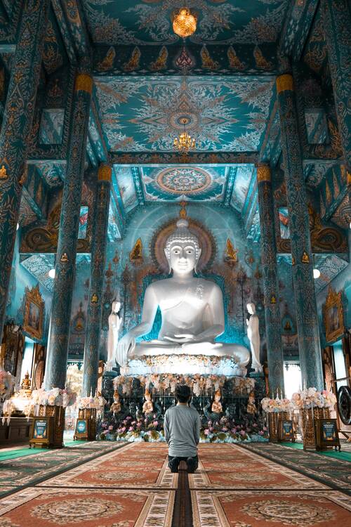 Wat Rong Seur Ten (Blue Temple), Chiang Rai