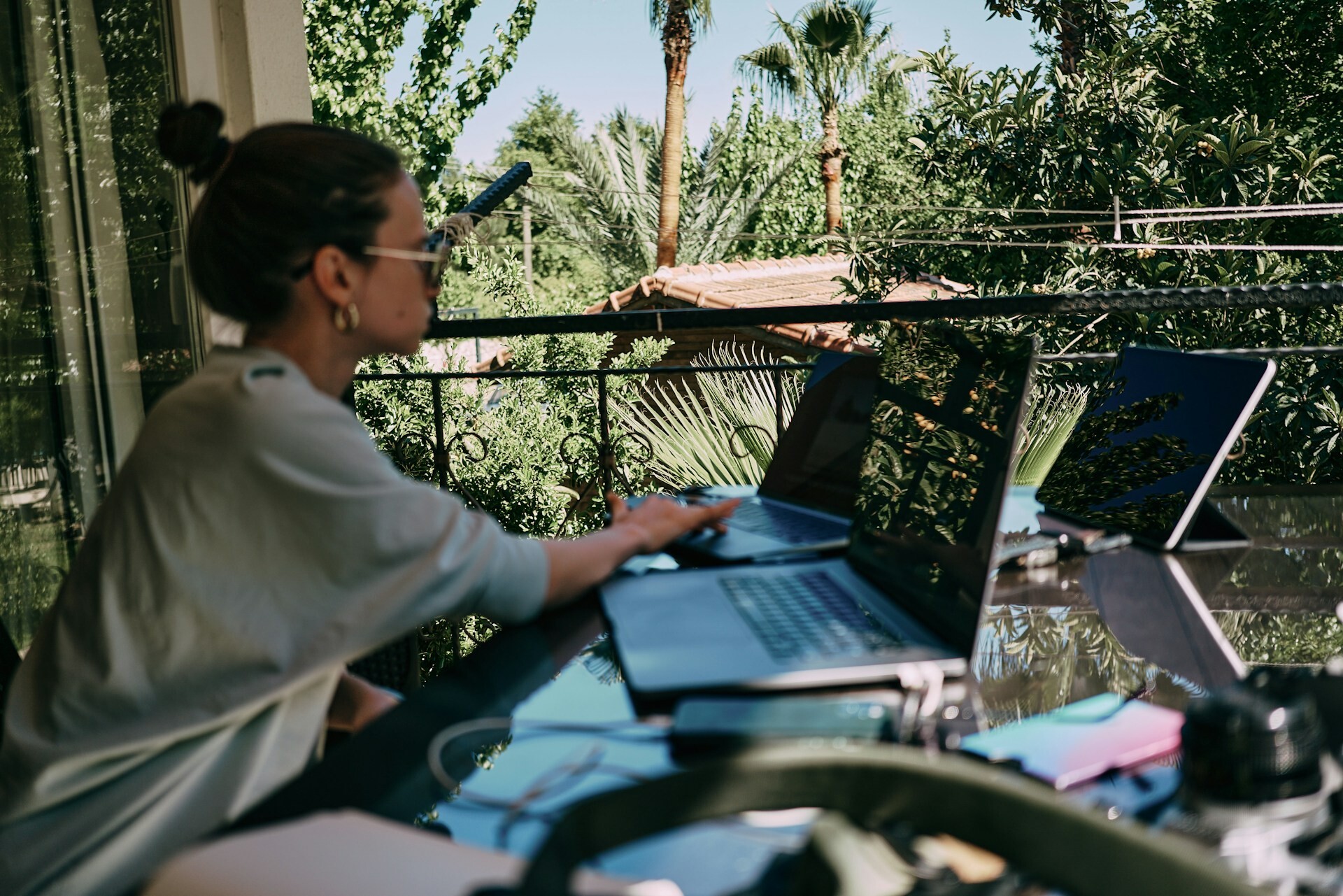 Woman at laptop