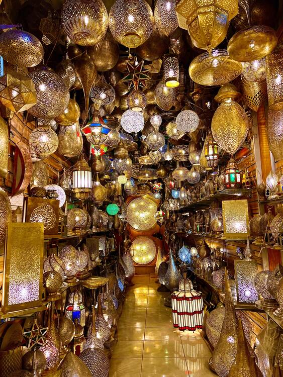 Marrakech lanterns (Jenn's pic)