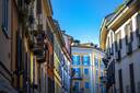 Colorful streets in Milan