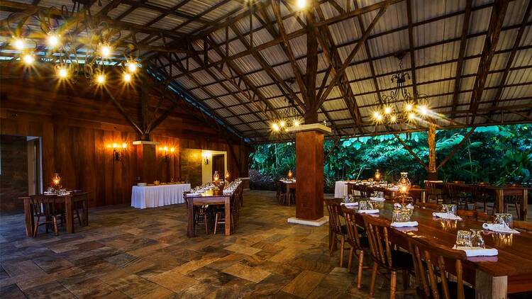 dinner at ecotermales fortuna