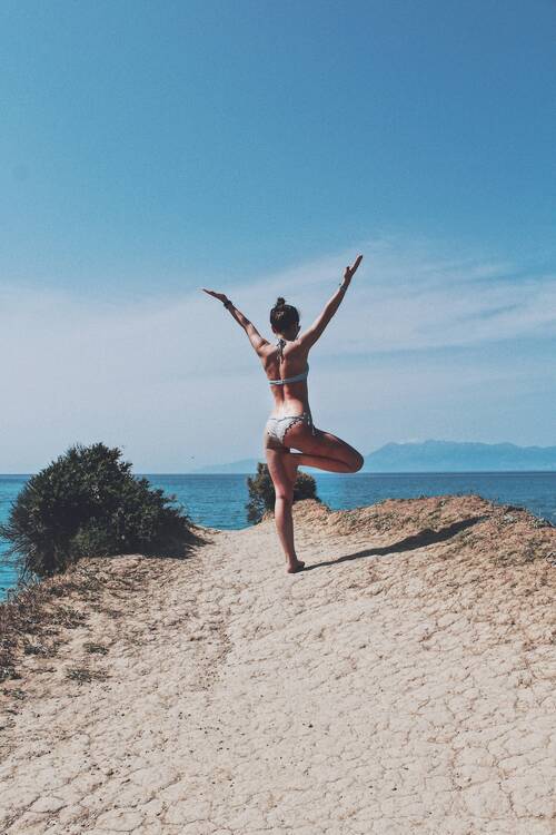 Greece - yoga pose