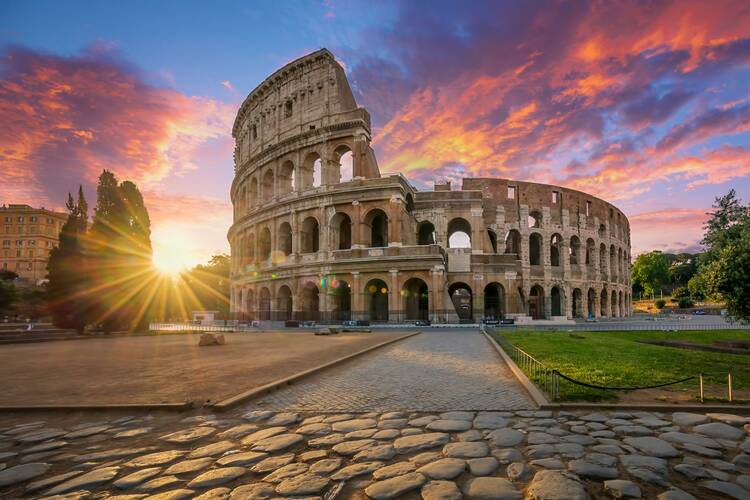 Sunset at the Colosseum