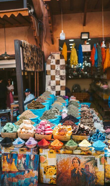 Market in Marrakech - spices