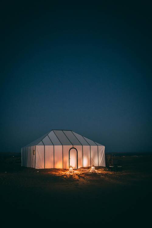 Sahara camp, Morocco