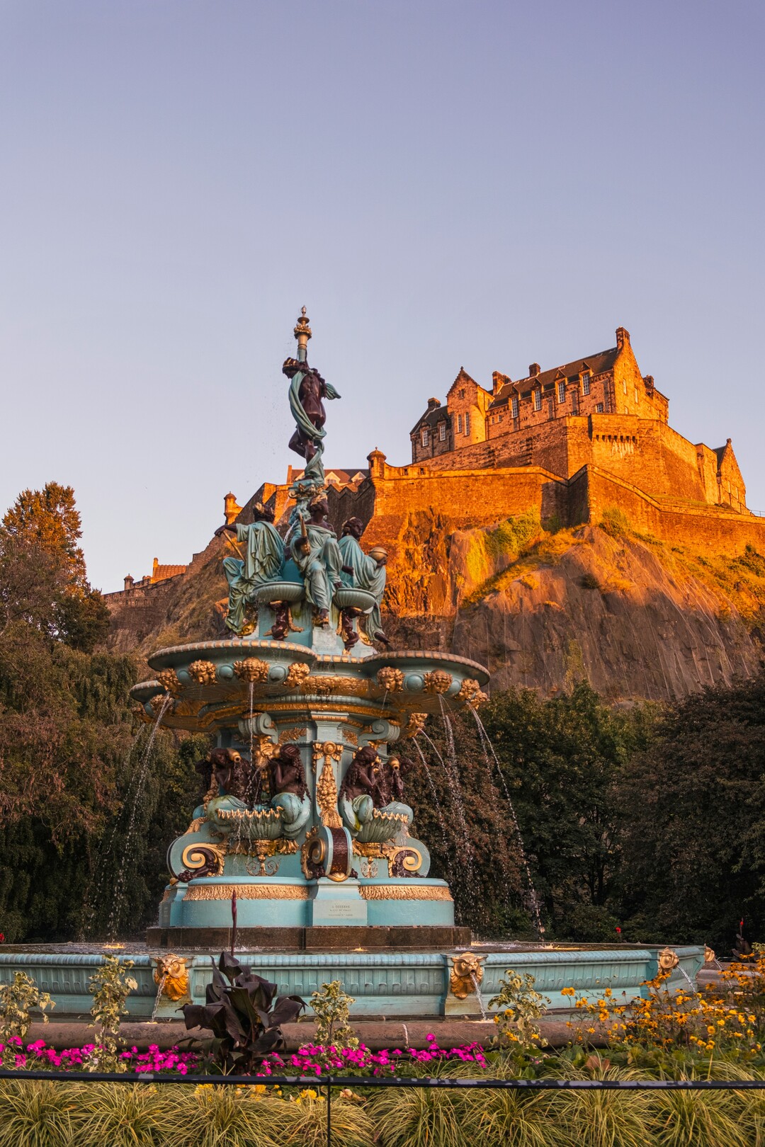 Edinburgh Castle from Princes Street Gardens - featured